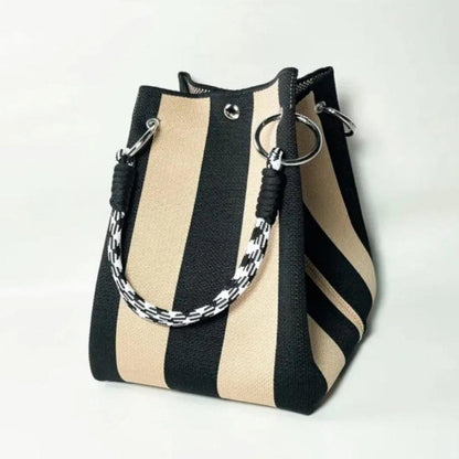 🌴 Boho Woven Bucket Bag for Women- Handmade Woven Summer Beach Shoulder Bag