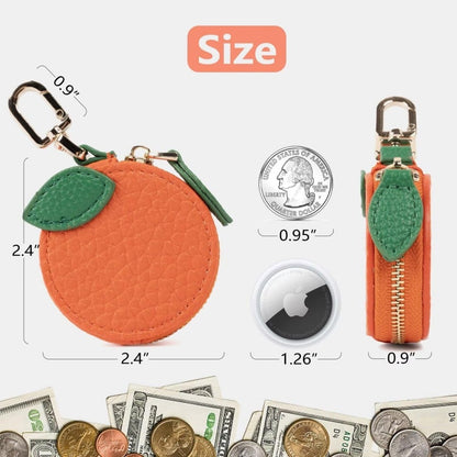 The Best Gift of 2026! 🍊 20,000+ Likes ❤️ “Cute and practical!” — Fruit-shaped AirTag Holder and Coin Purse-1