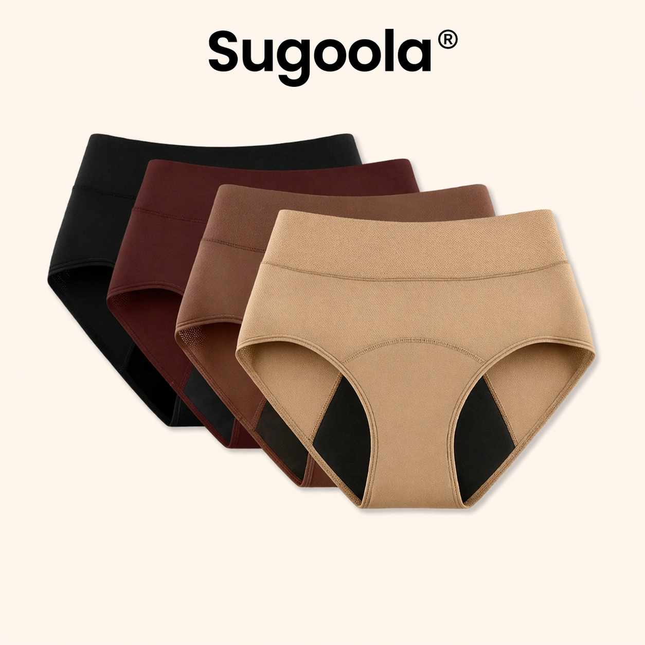 💖Last Day 50% OFF|Sugoola® 100% Leak-Proof Underwear 4-pack🌸